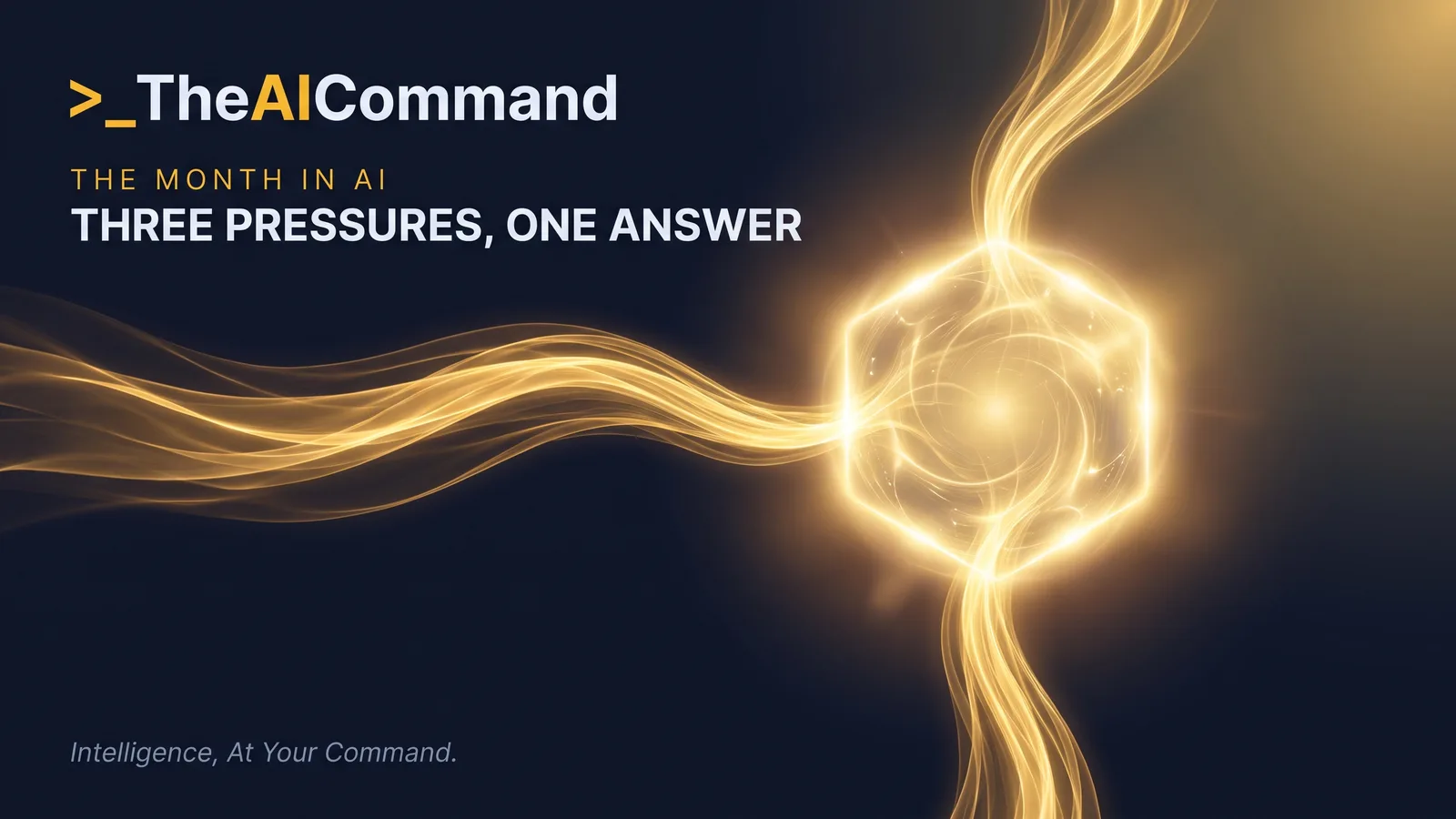 Three June pressures, one answer: models grew more capable, cheaper and less predictable, the contest moved to the layer connecting model to work, and regulators want a human in the record, all pointing to one governed project space.