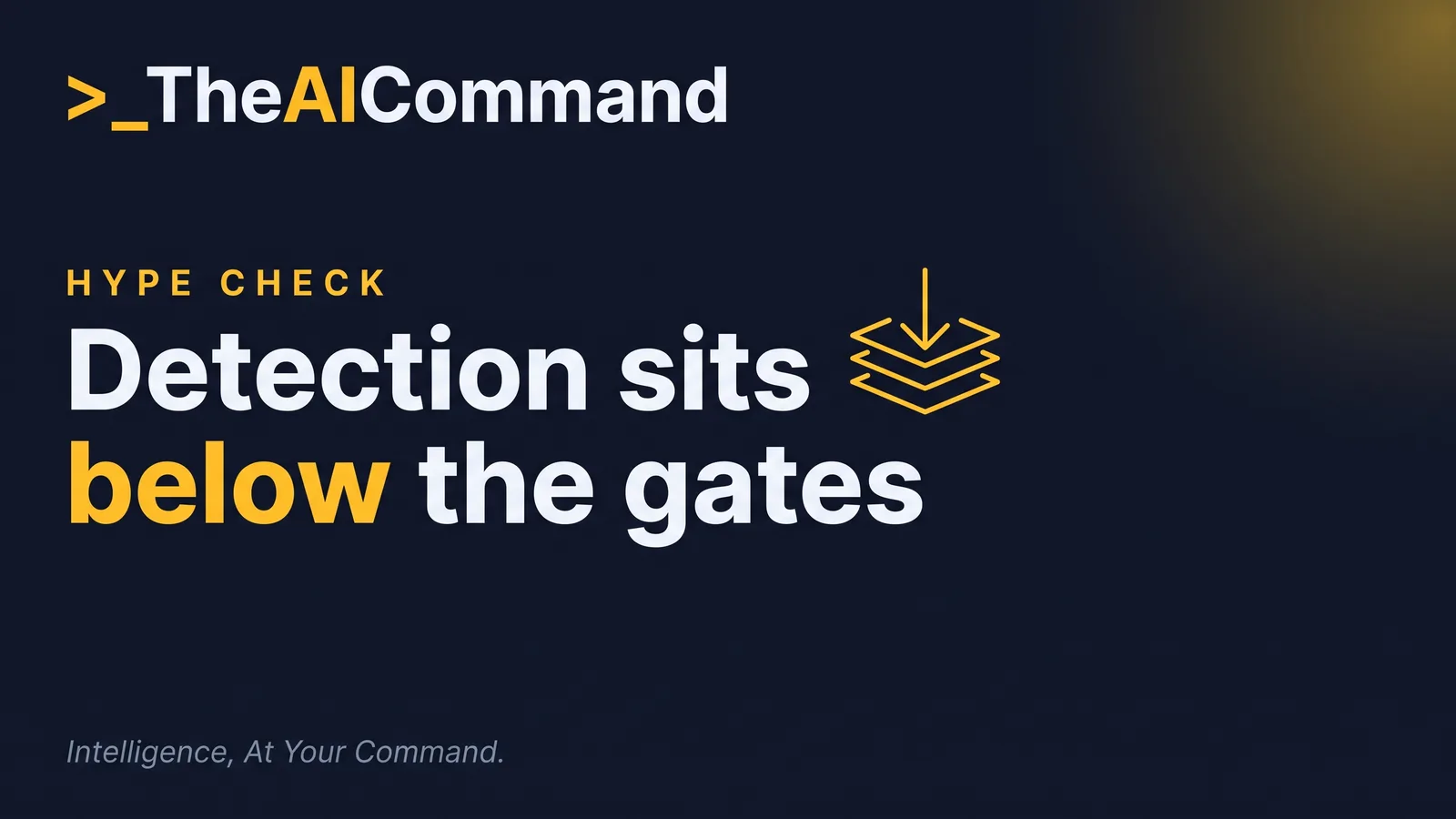 A monitoring control sits downstream of the gates that should already be there