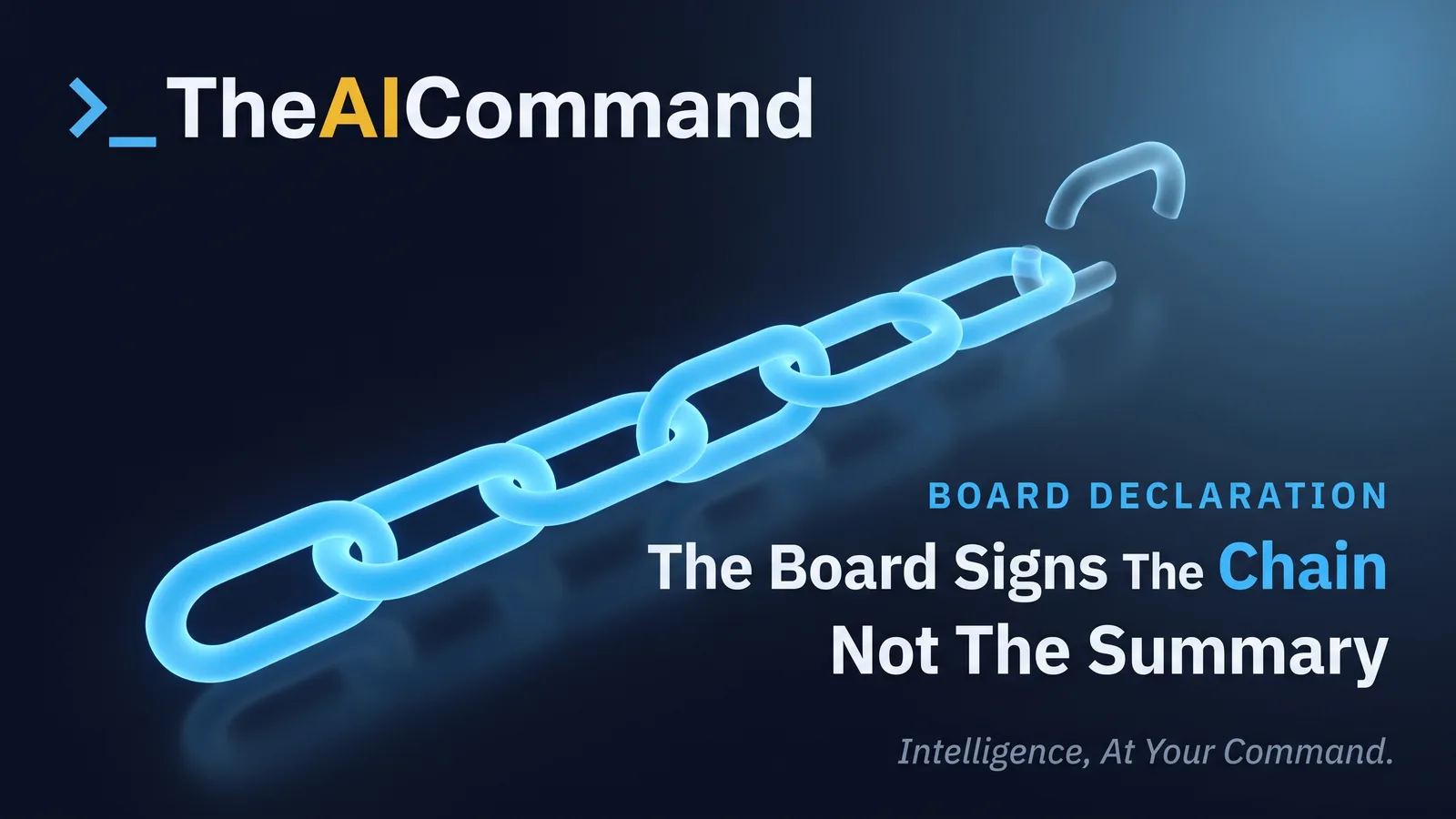 Board risk declaration traced through its evidence chain