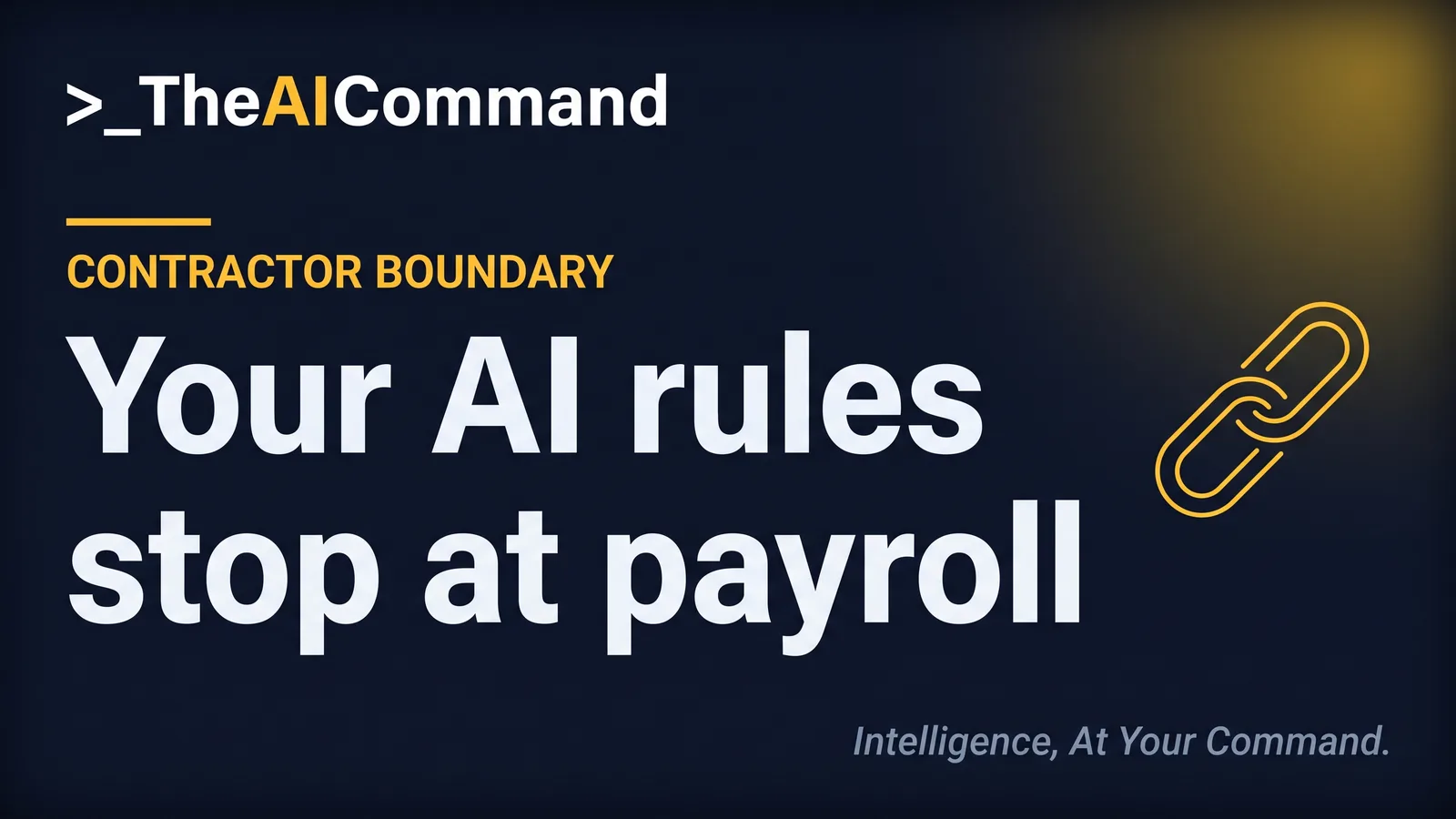 Six controls must cross the boundary before AI-assisted work starts