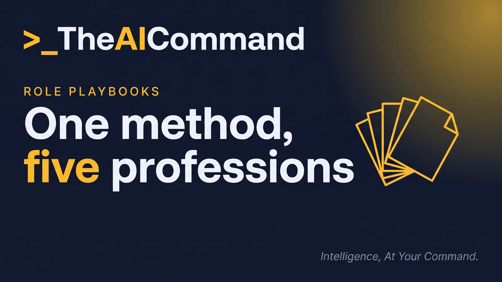 Anatomy of a role playbook: interview, blueprint, file pack and prompt chains