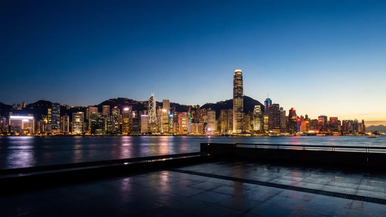 Hong Kong Central skyline viewed from Victoria Peak