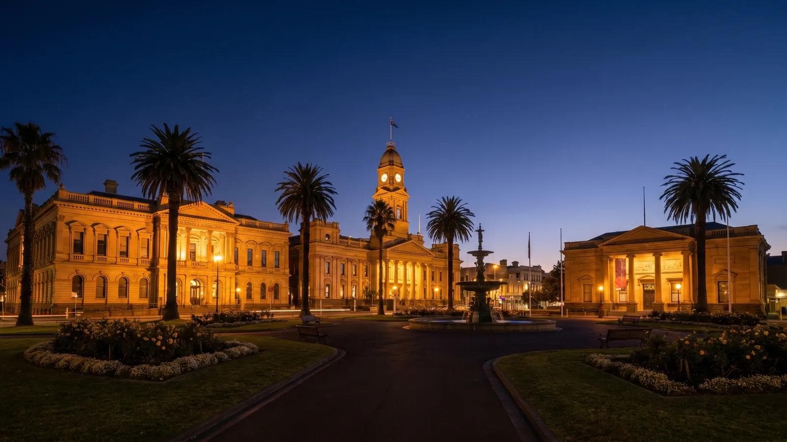 Geelong Johnstone Park Blue Hour