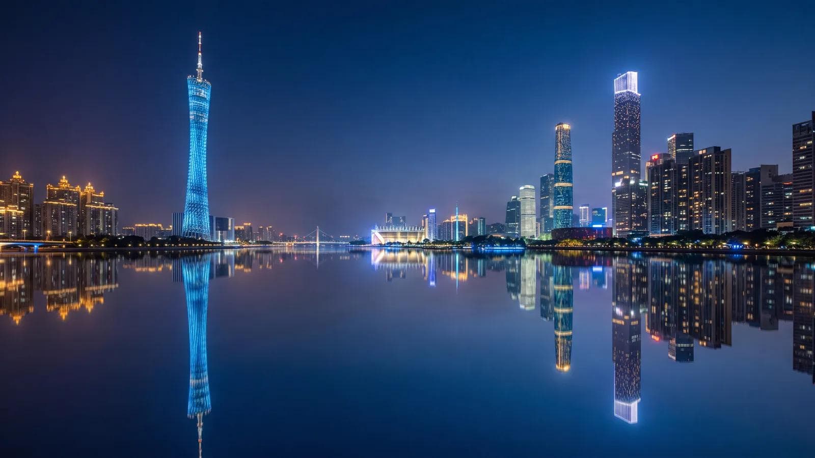 Guangzhou Pearl River Blue Hour