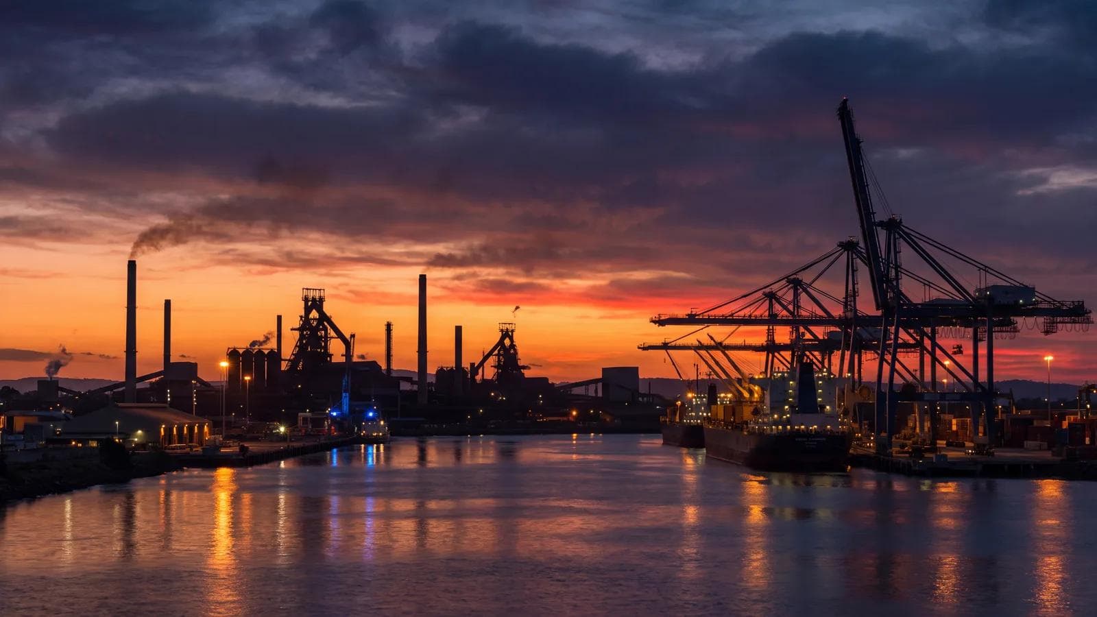 Port Kembla Industrial Dusk