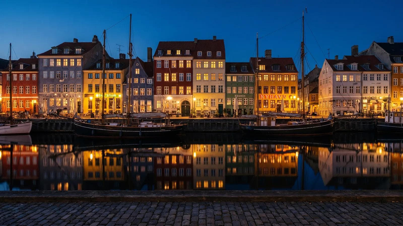 Copenhagen Nyhavn Blue Hour