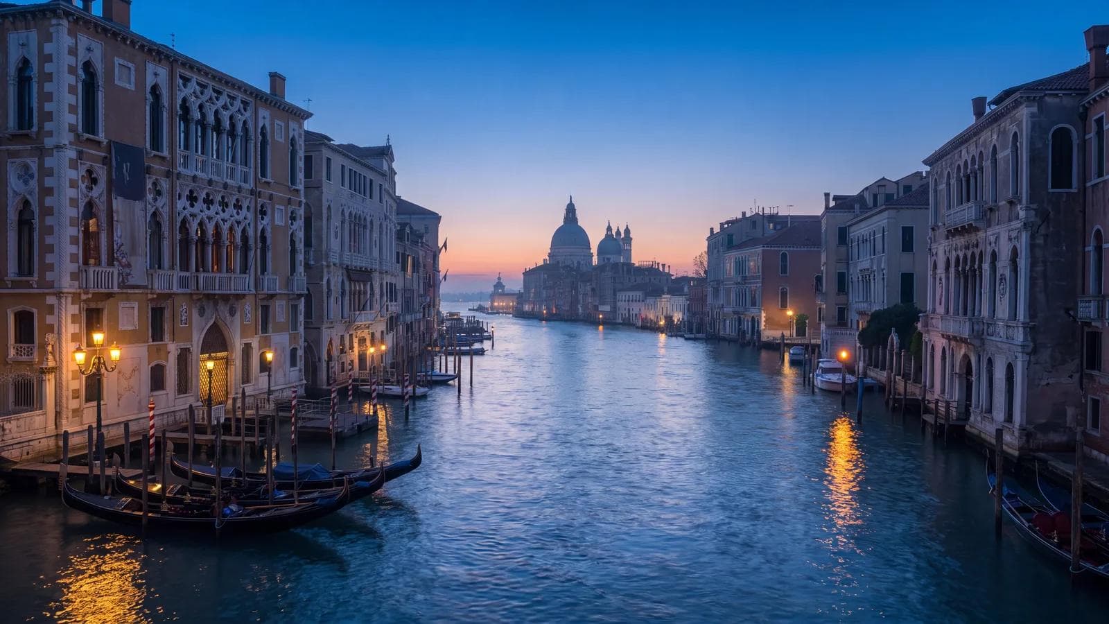 Venice Grand Canal Blue Hour