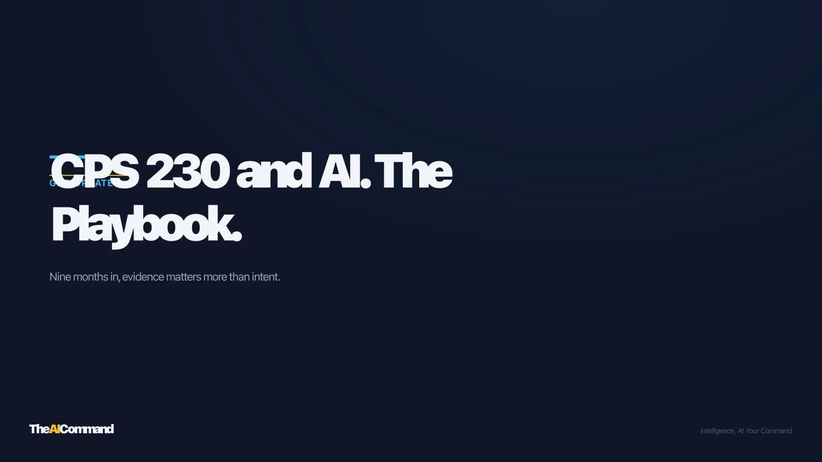 CPS 230 and AI: A Practical Operational Resilience Playbook