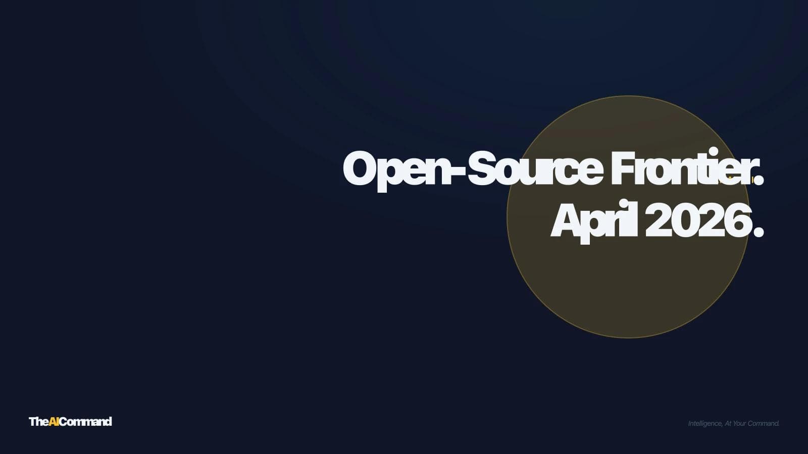 The Open-Source Frontier in April 2026: Llama 4, DeepSeek R2, Mistral Sovereign