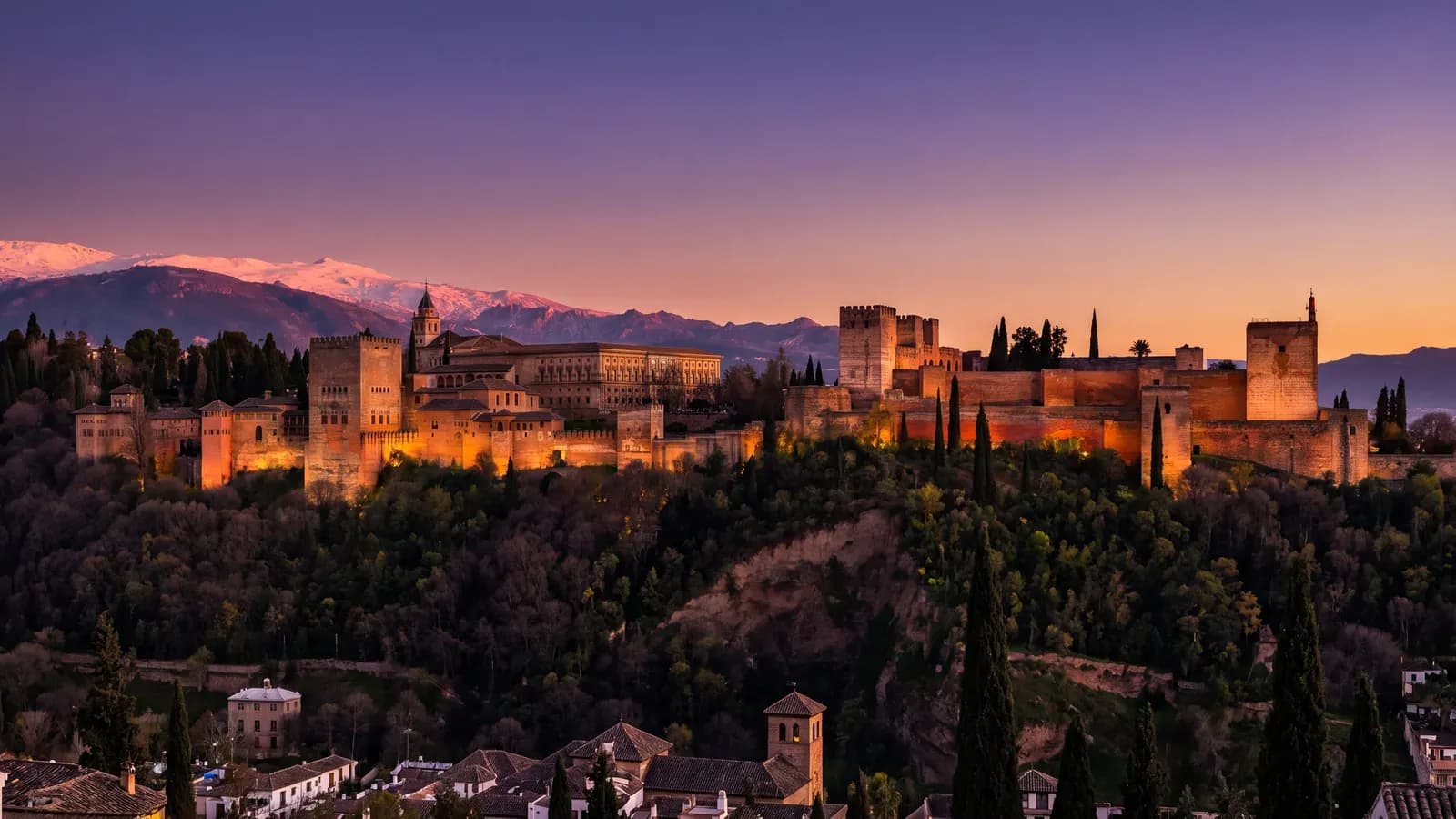 Granada Alhambra Dusk