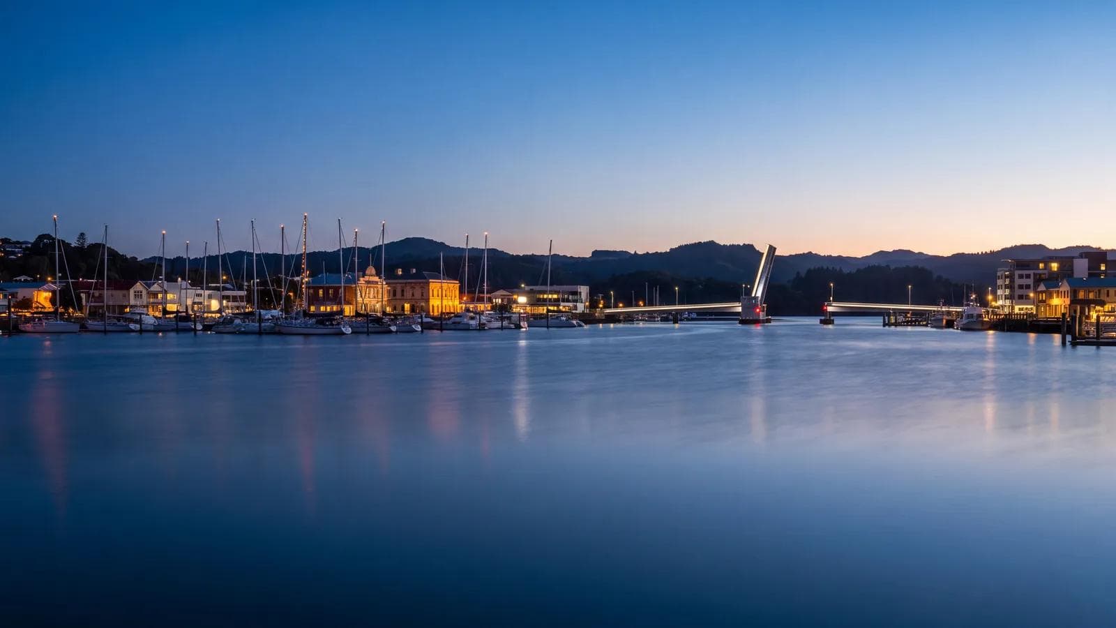 Whangarei Town Basin Blue Hour