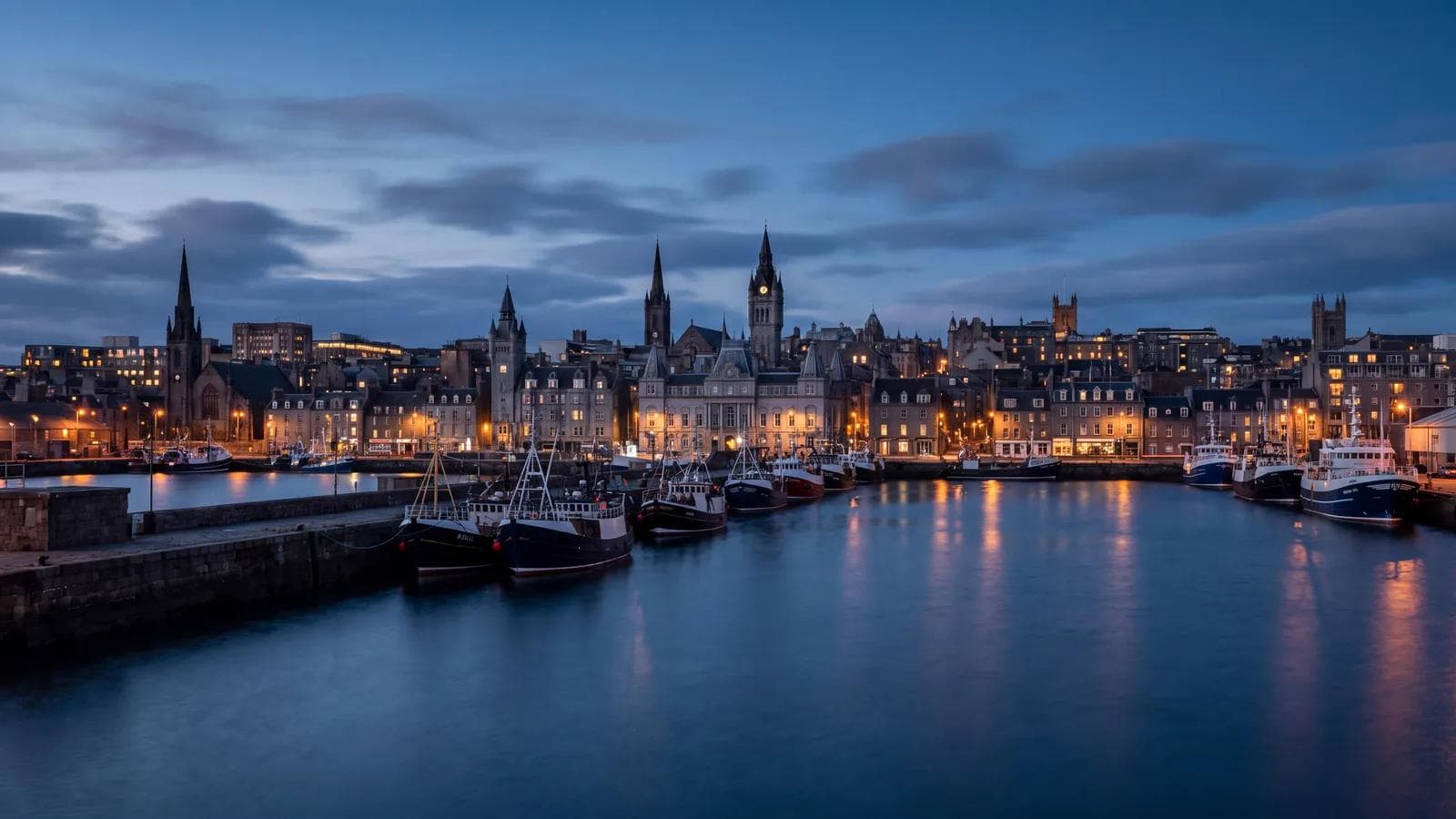 Aberdeen Harbour Dusk