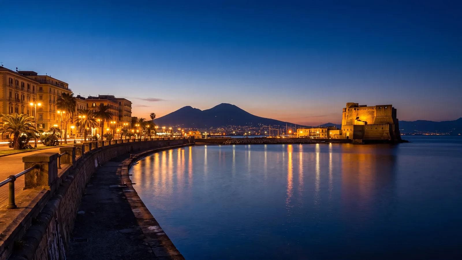 Naples Lungomare Dusk