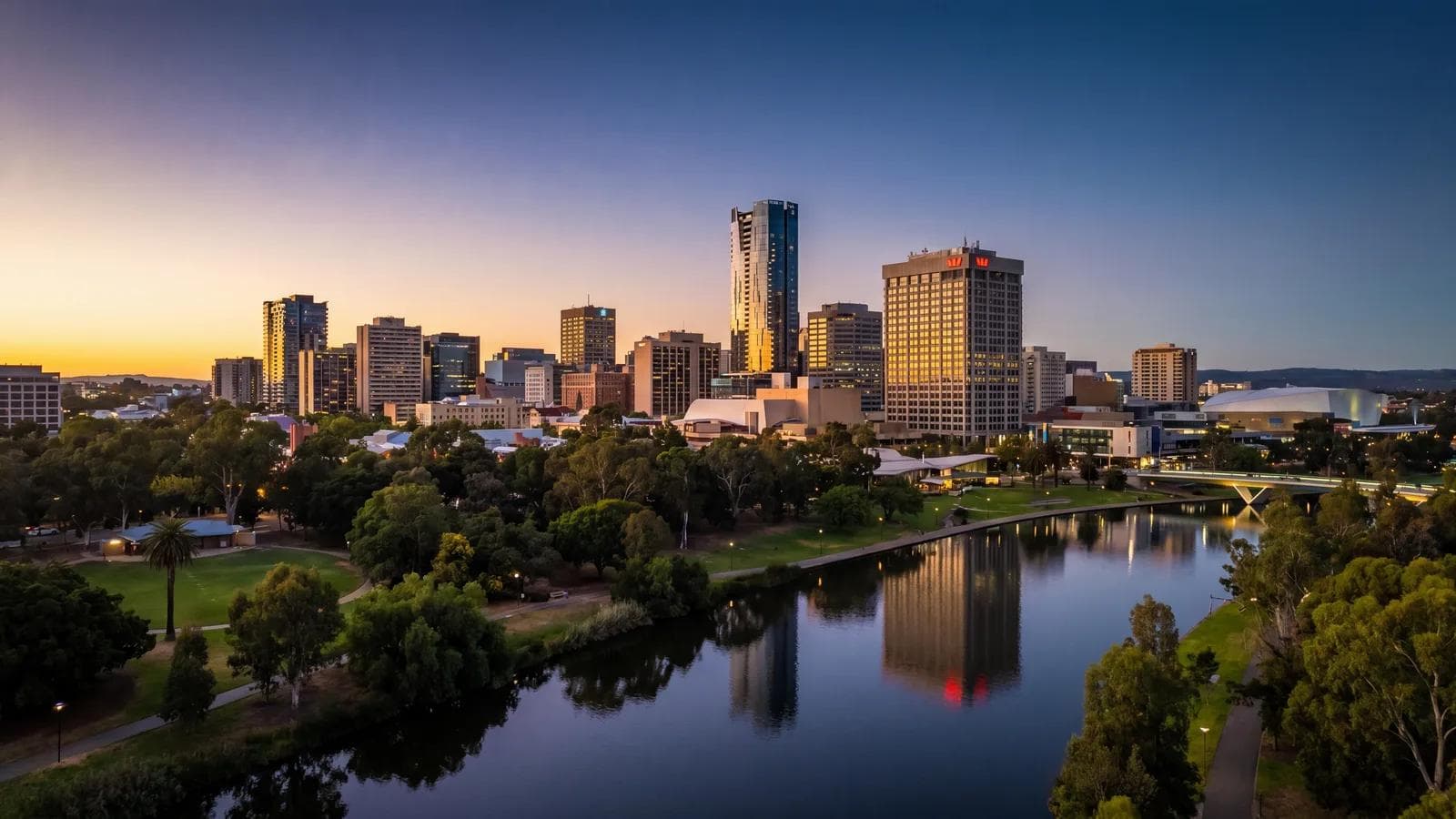Adelaide City Dusk