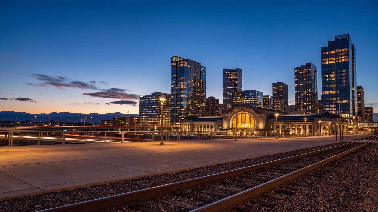 Denver Union Station Blue Hour