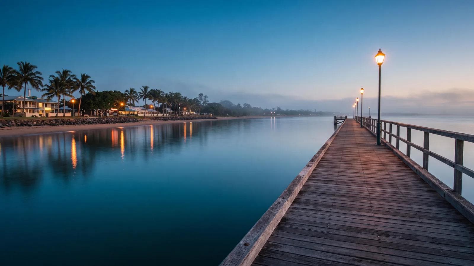 Hervey Bay Esplanade Dusk