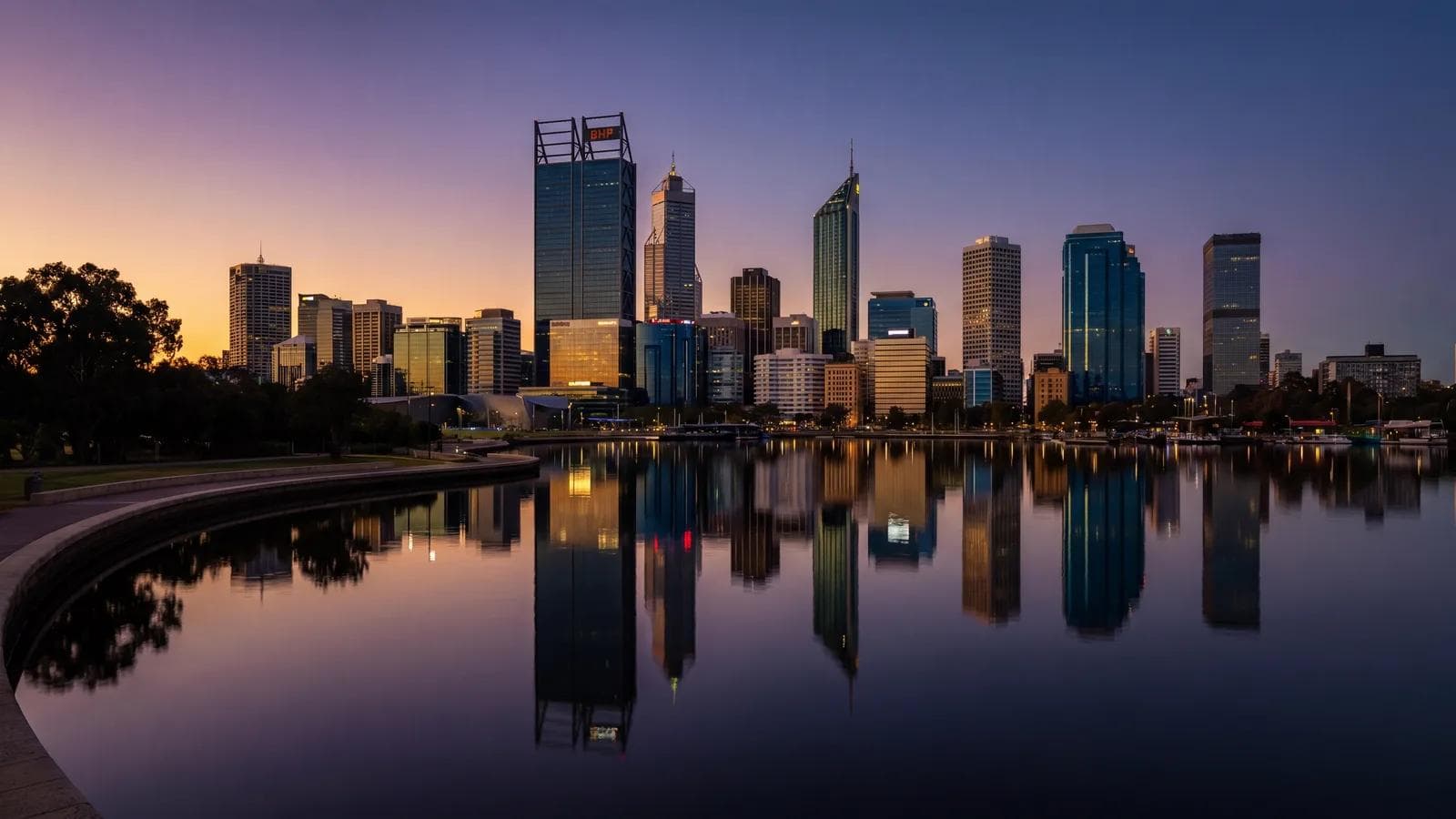 Perth Skyline Dusk