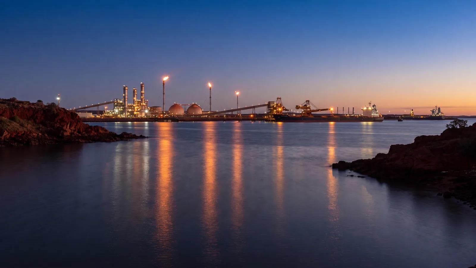 Karratha Dampier Industrial Dusk