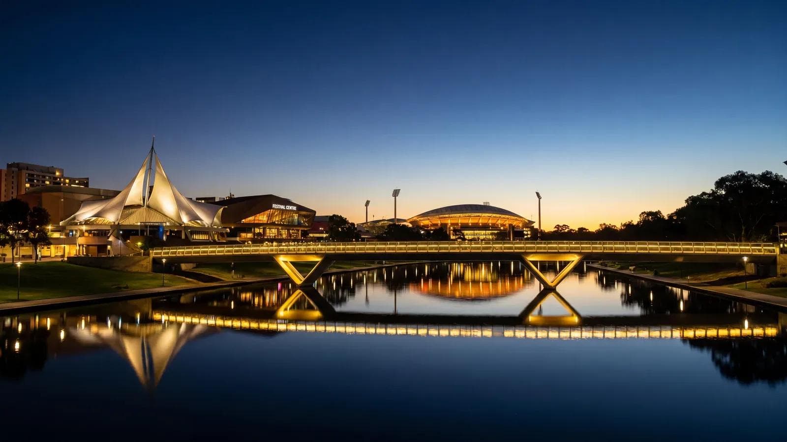Adelaide Festival Centre Blue Hour