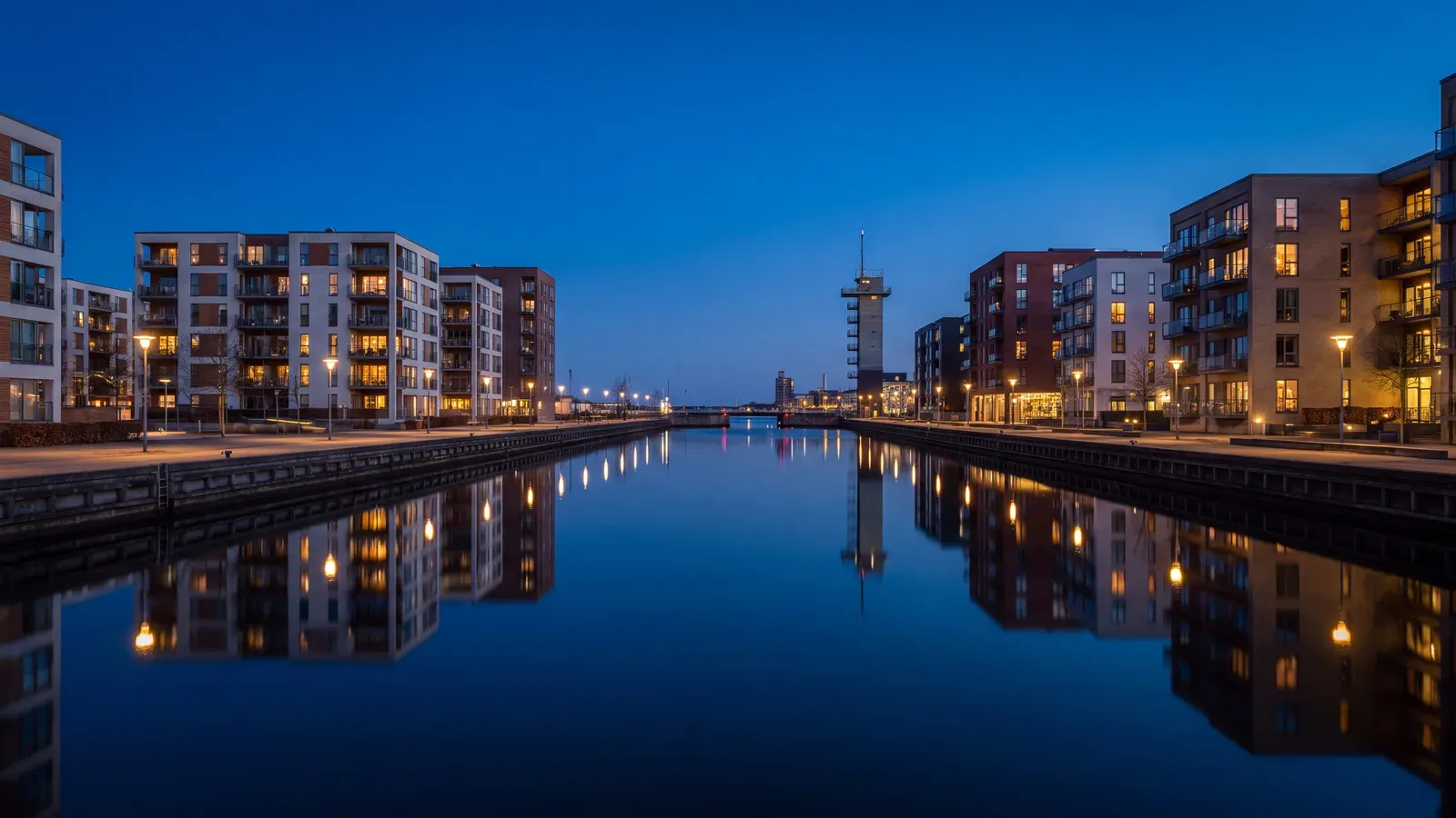 Odense Harbour Blue Hour