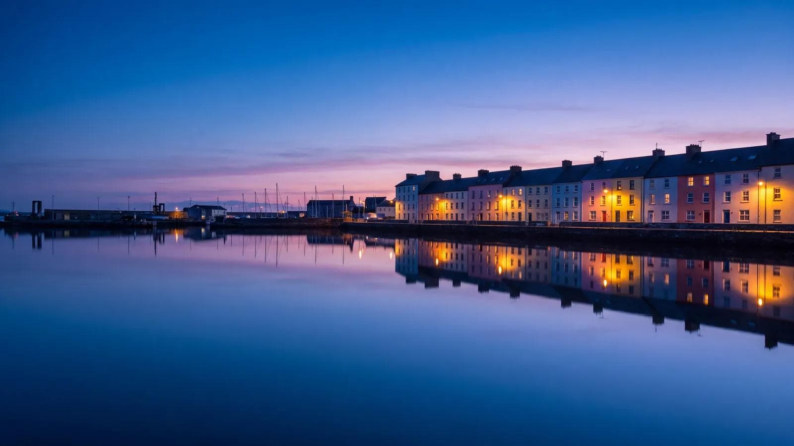 Galway Long Walk Dusk
