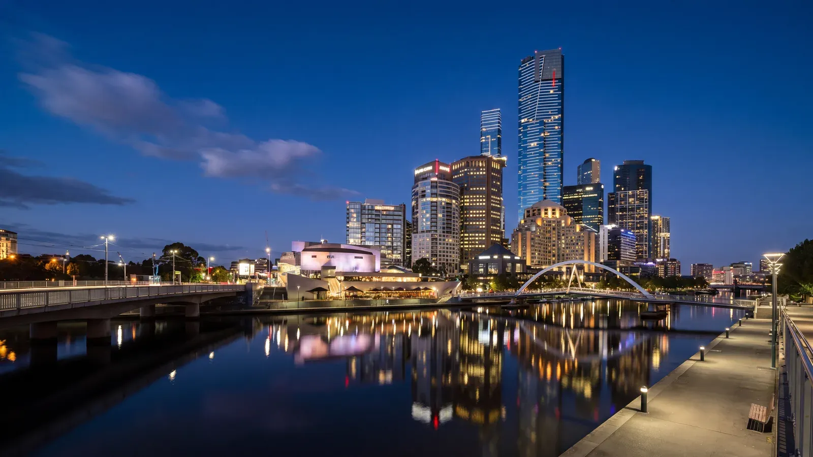 Melbourne Southbank Night