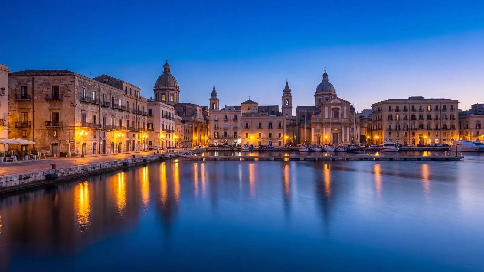 Palermo Cala Marina Dusk