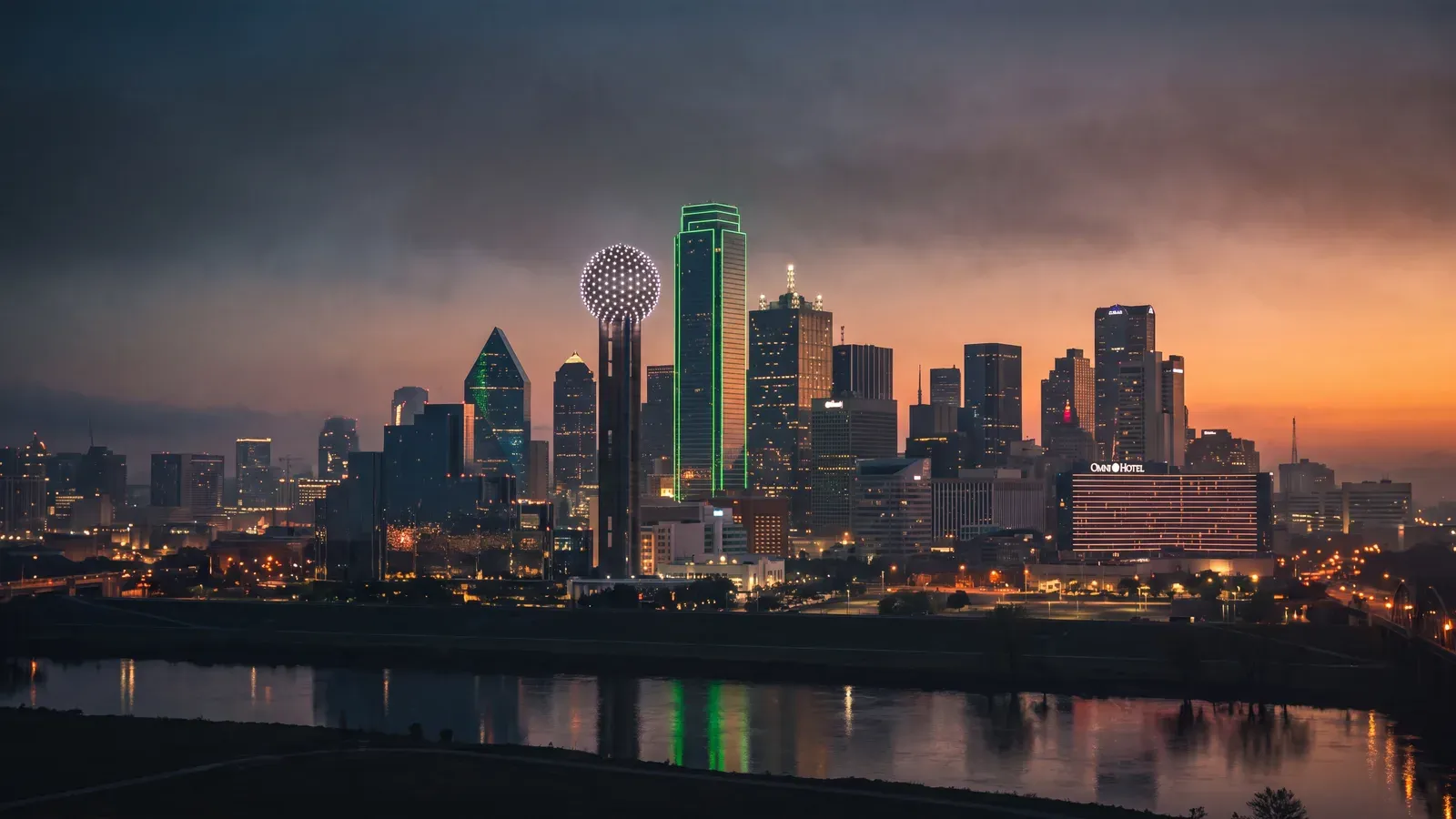 Dallas Skyline Dusk