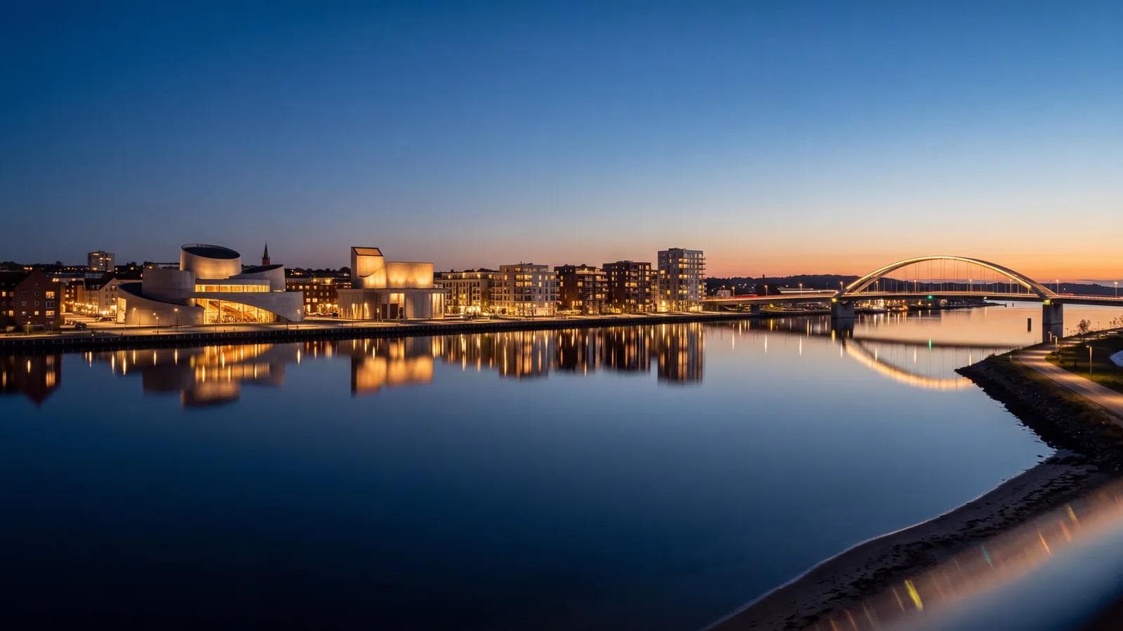 Aalborg Limfjord Blue Hour
