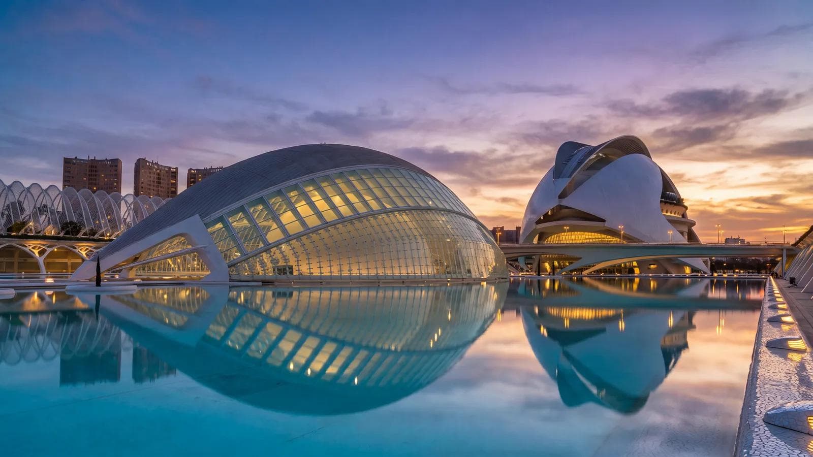 Valencia City Of Arts Dusk