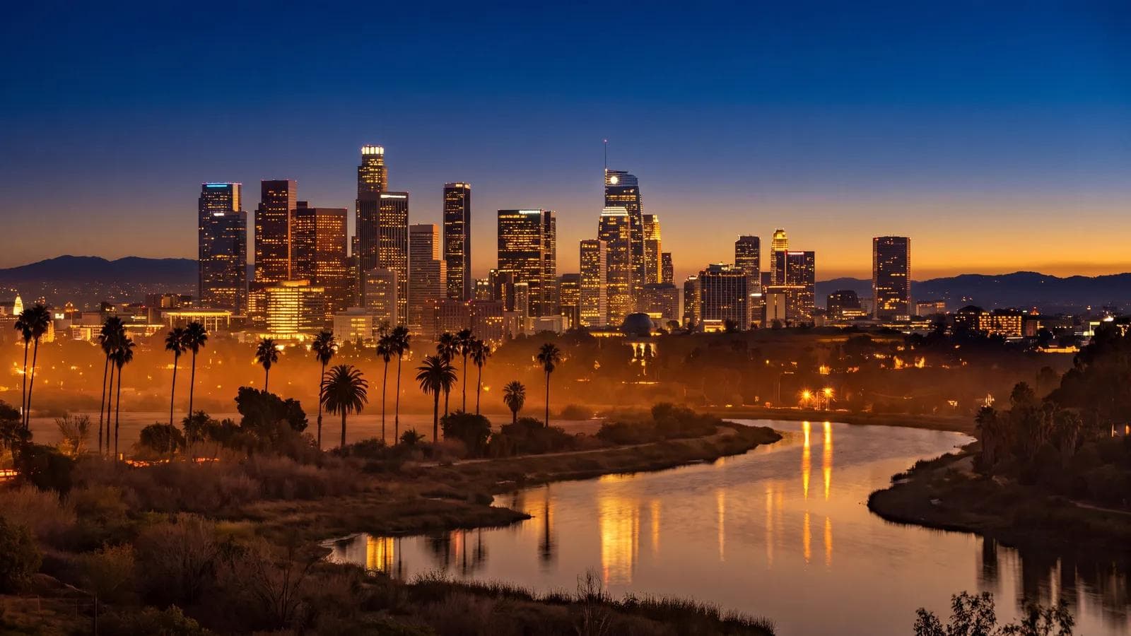 Los Angeles Downtown Dusk