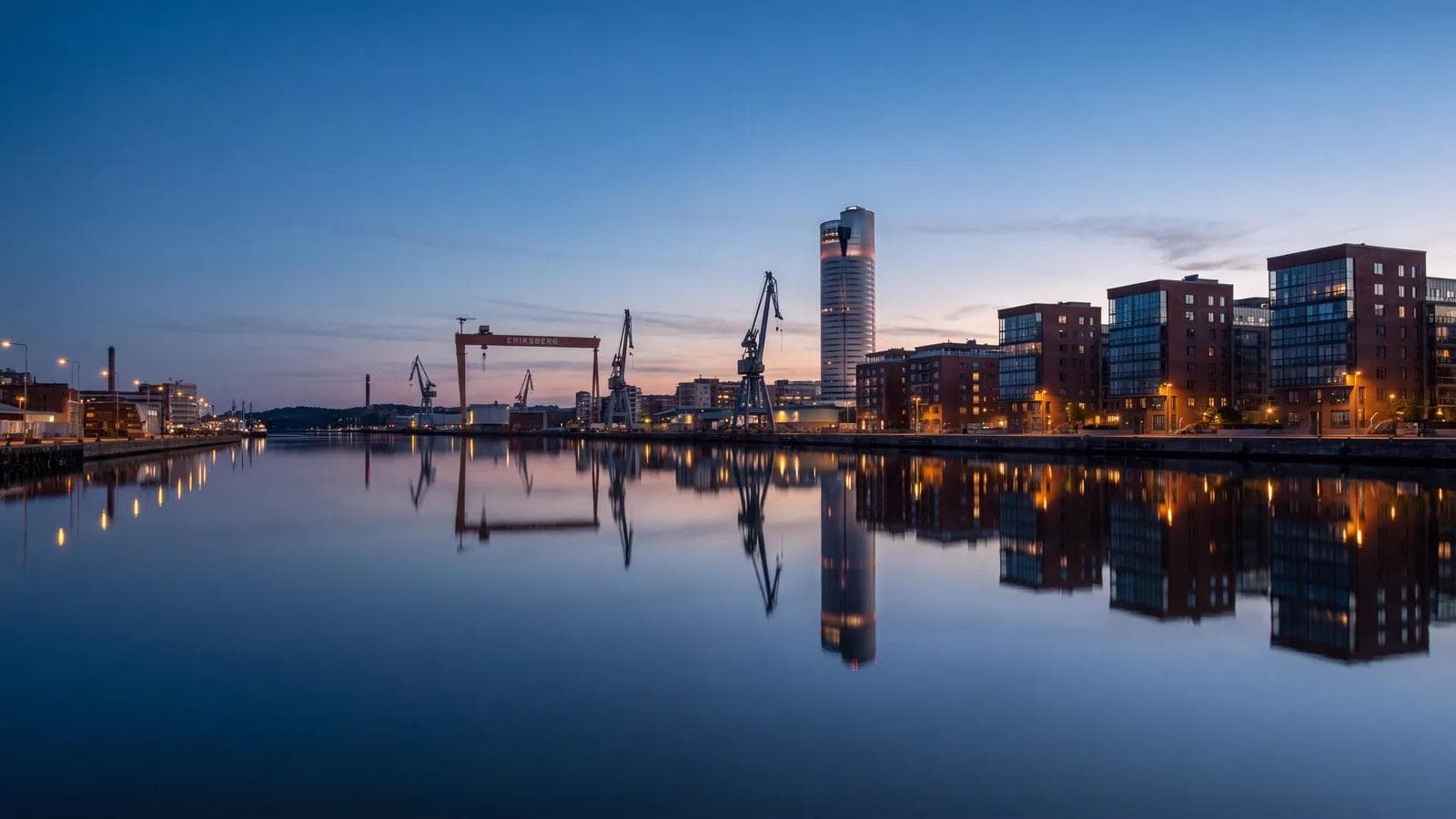Gothenburg River Dusk