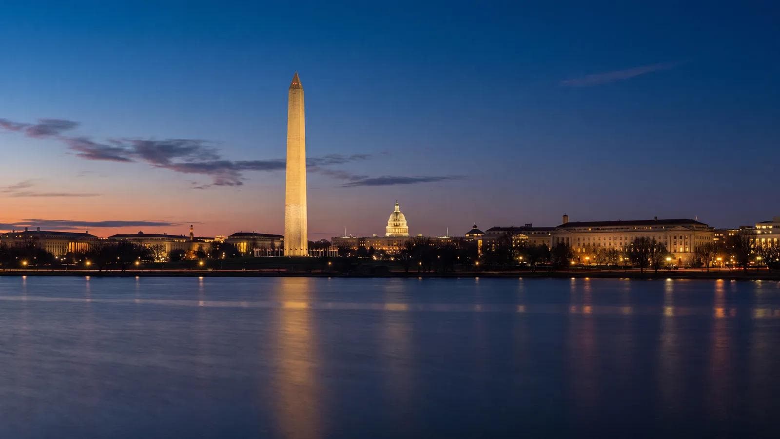 Washington Dc Potomac Blue Hour
