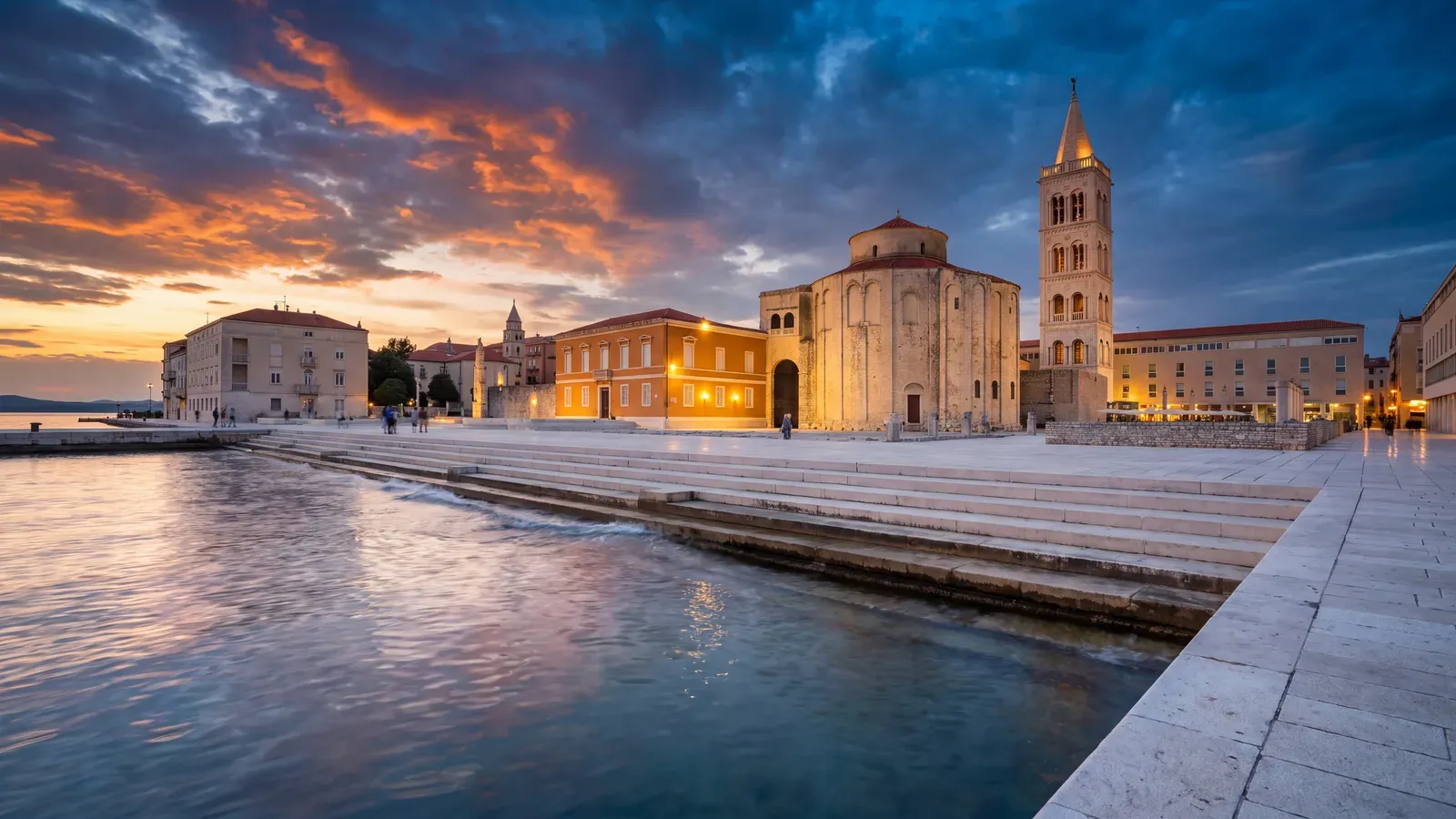 Zadar Riva Sea Organ Dusk
