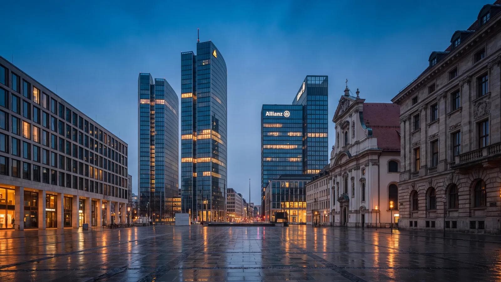 Munich Financial Blue Hour