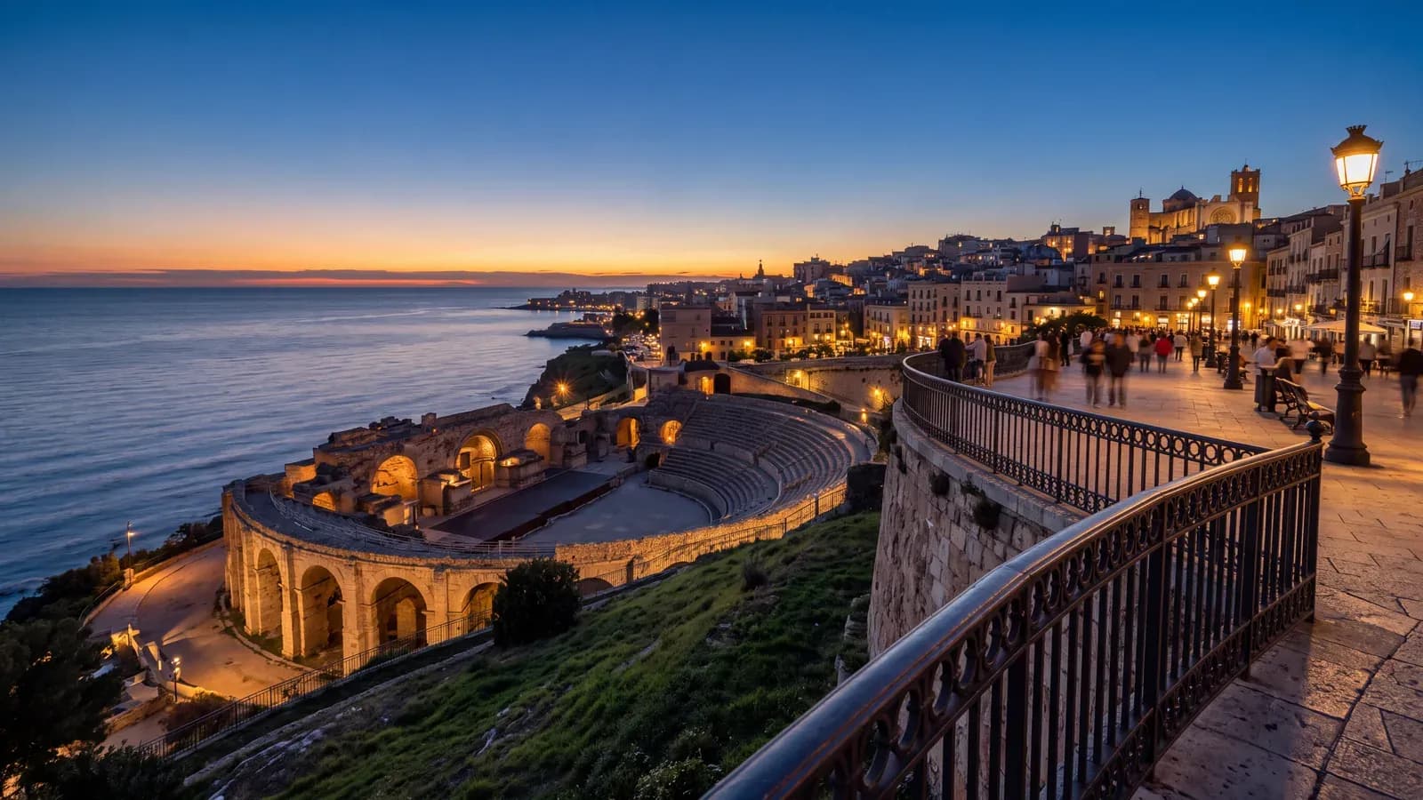 Tarragona Mediterranean Balcony Dusk