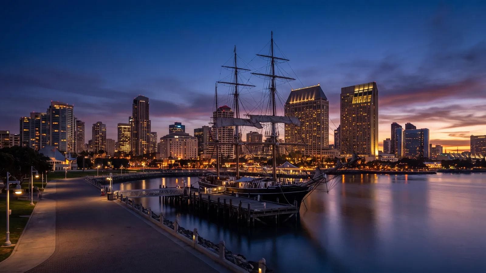 San Diego Embarcadero Dusk