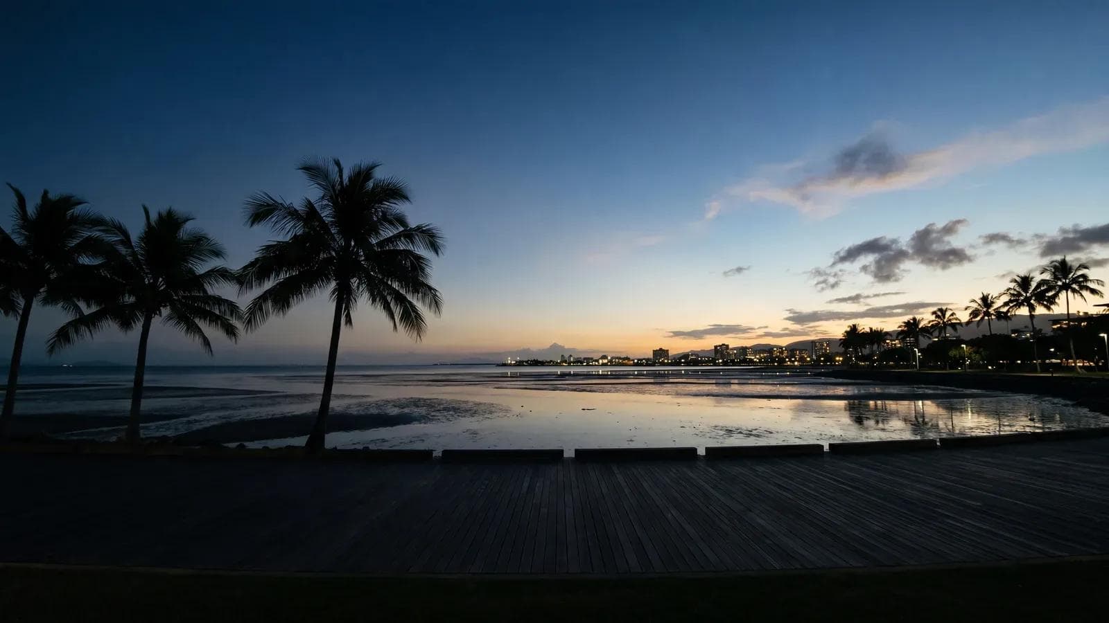 Cairns Esplanade Tropical Dusk